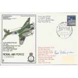 Test Pilot Pat Fillingham signed flown RAF Leeming 30th Anniversary of the Introduction of the D. H.