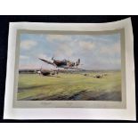 Robert Taylor Dawn Scramble 23x30 limited edition print 685 850 signed by Bob Stanford Tuck with