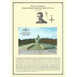 Wing Commander Edward Brian Bretherton Smith DFC, Ae. Signed Battle of Britain Memorial 6 x 4 colour