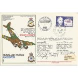 US WW2 fighter ace Richard H. May signed flown RAF Andover 60th Anniversary 1st Long Distance