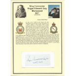 Wing Commander Roger Edward Guy Morewood MiD*. Small signature piece. Set on superb descriptive