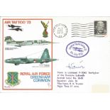 Hptm. H. K. Trunzer signed RAF Greenham Common Air Tattoo 73 cover. Flown in Lockheed F 104G