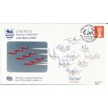 Rare Red Arrows team signed 1989 Lyme Regis Lifeboat Week RNLI cover. Good Condition. All autographs