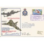 Barnes Wallis and F. M. A. Hines signed The Dam Busters Commemorating 617 Squadron Association