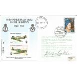 Douglas Bader signed 40th Anniversary of the Battle of Britain 1940 1980 cover No. 90 of 997.