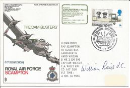 Dambuster Lancaster cover signed by William Reid VC, RAF Scampton SC36 cover. Good Condition. All