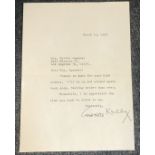 Gene Kelly TLS typed signed letter 1963 to a Mrs Spencer Thanks so much for your kind wishes.