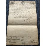 Frederick II: King of Prussia, Known as Frederick the Great signed 1752 document