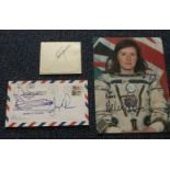 Astronaut Space signed collection. Helen Sharman Jerry Ross, John Blaha and Richard Richards