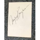 Ingrid Bergman actress Casablanca signed small 4 x 3 inch white card.