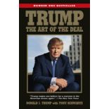 US President Donald Trump signed softback book The Art of the Deal