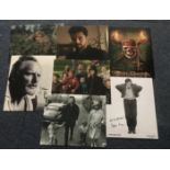 TV/ Film actors signed collection. Seven 10 x 8 inch photos, includes Bill Nighy
