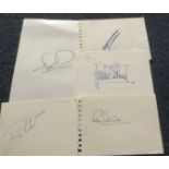 Motor racing signed collection signed cards inc Nigel Mansell, Jacques Villeneuve