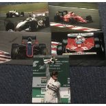 Formula One Motor Racing World Champions signed collection. Five 12 x 8 inch colour photos