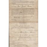 Winston Churchill signed document home office 1911. An official Naturalization act form