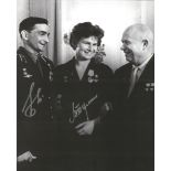 Valentina Tereshkova and Valery Bykovsky signed photo