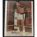 Muhammad Ali signed 10 x 8 inch colour photo in the ring