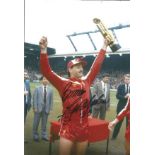 BRUCE GROBBELAAR football autographed 12 x 8 photo, a superb image depicting the Liverpool