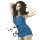 Alesha Dixon signed 10x8 colour photo. Alesha Anjanette Dixon (born 7 October 1978) is an English