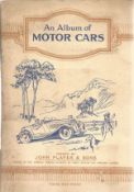Motor cars cigarette card collection in album from John player and sons. 1937 full set of 50