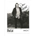 Meatloaf signed 10x8 black and white photo. Michael Lee Aday (born Marvin Lee Aday; September 27,