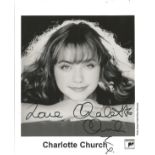 Charlotte Church signed 10x8 black and white photo. Charlotte Maria Church (born Charlotte Maria