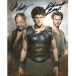 Mark Addy, Jack Donnelly and Robert Emms signed Atlantis 10x8 colour photo. Atlantis is a British