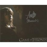 Annette Hannah signed 10x8 colour photo. Starred as Frances in Game of Thrones. All autographs