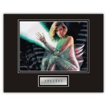 Stunning Display! Species Natasha Henstridge hand signed professionally mounted display. This