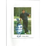 Nick Faldo signed 8x6 colour photo. English professional golfer who is now mainly an on-air golf