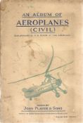 Aeroplanes (civil) cigarette card collection in album from John player and sons. 1935 full set of 50