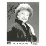 Billie Jo Spears signed 10x8 black and white photo dedicated. Billie Jo Spears (born Billie Joe