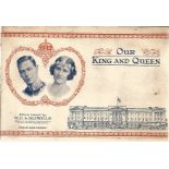 Our King and Queen cigarette card collection from WD and Ho Wills Ltd in album. 1937 full set of