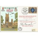 Red Arrows flown 1977 RAF Ely Hospital cover signed. All autographs come with a Certificate of