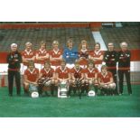 MAN UNITED 1977, football autographed 12 x 8 photo, a superb image depicting the 1977 FA Cup winners