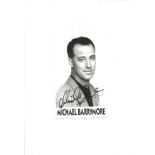 Michael Barrymore signed 7x4 black and white photo. English comedian and television presenter of