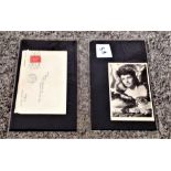Margaret Lockwood PRINTED signed photo and envelope dated 1945. Good condition. We combine postage