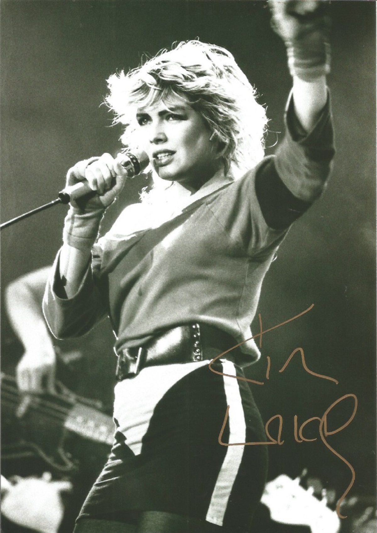 Kim Wilde signed 12x8 black and white photo. Kim Wilde (born Kim Smith; 18 November 1960) is an