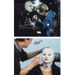Blowout Sale! Lot of 2 RARE Hellraiser BTS hand signed 10x8 photos. This beautiful lot of 2 rare