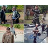 Blowout Sale! Lot of 4 The Walking Dead hand signed 10x8 photos. This beautiful lot of 4 hand signed