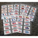 John Player cigarette card collection. Set of 50 Flags of the league of nations. 1928. Good