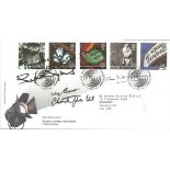 Sylvia Syms, Christopher Lee and Ian Mckellen signed Movies FDC. All autographs come with a