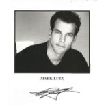 Mark Lutz signed 10x8 black and white photo. Mark Douglas Lutz (born February 14, 1970) is a
