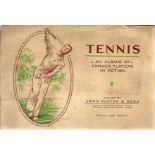 Tennis cigarette card collection in album from John player and sons. 50 cards full set from 1936.