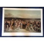 Railway Print 20x27 titled King George V leaving Paddington signed in pencil by the artist Barry