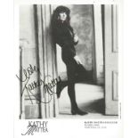 Kathy Mattea signed 10x8 black and white photo. Kathleen Alice Mattea (born June 21, 1959) is an