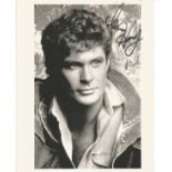 David Hasselhoff signed 10x8 black and white photo. David Michael Hasselhoff (born July 17, 1952),