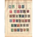 31 used USA stamps on album page. 1887/1898. Cat value over £200. Good condition. We combine postage