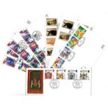 GB FDC collection. 7 items 1987/1990 issued by Sajal Phil. All with special postmarks. Good