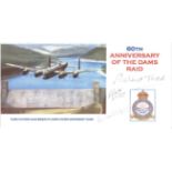 Captain Richard Andrew Palethorpe-Todd OBE, R. Barton, Les Smitty signed cover 60th Anniversary of